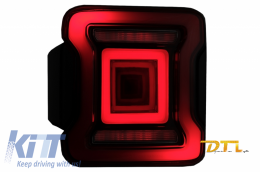 Luces LED para Jeep Wrangler IV JL JLU 18+ ROJO dinámico Luces giro secuenciales--image-6059504
