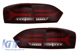 Luces LED para VW Jetta Mk6 VI 12-14 Luz Señales dinámicas Humo Rojo-image-6020982