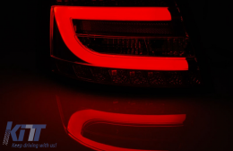 Luces Pilotos LED BAR para Audi A6 C6 4F Sedán 04.2004-2008 con conector de 7 pines Negro-image-6107152