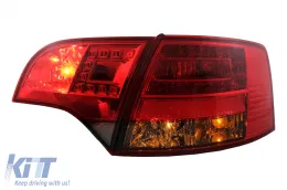 Luces Pilotos traseros LED para Audi A4 B7 Avant 8ED 11.2004-2007 Humo Rojo-image-6105426
