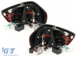 Luces Pilotos traseros LED para BMW Serie 3 E90 03.2005-08.2008 Sedán Humo Rojo-image-61046