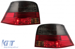 Luces traseras adecuado para VW Golf 4 IV 1997-2004 Humo rojo-image-6083587