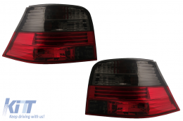Luces traseras adecuado para VW Golf 4 IV 1997-2004 Humo rojo-image-6083590