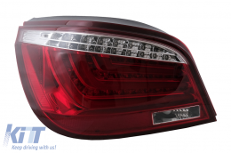 Luces traseras de barra LED para BMW Serie 5 E60 LCI 2007-2010 Rojo Claro-image-6105794