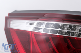 Luces traseras de barra LED para BMW Serie 5 E60 LCI 2007-2010 Rojo Claro-image-6105795