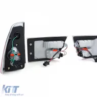 Luces traseras de vidrio claro rojo humo adecuadas para BMW X5 E53 99-03-image-6198792