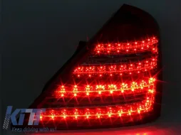Luces traseras LED de tuning adecuadas para Mercedes Clase S W221 2006-2009 con intermitentes blancos-image-6144356