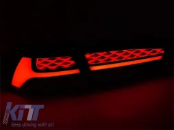 Luces traseras LED de tuning adecuadas para Mitsubishi Lancer 2008-2016 sedán con base ahumada, con señal de giro dinámica y función de 
