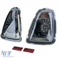 Luces traseras LED de vidrio claro ahumado negro adecuadas para Mini One Cooper R56 2006-2010-image-6208156