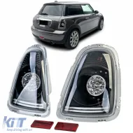 image-5-Luces traseras LED de vidrio claro negras adecuadas para Mini One Cooper R56 2006-2010