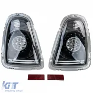 Luces traseras LED de vidrio claro negras adecuadas para Mini One Cooper R56 2006-2010-image-6207764