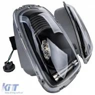 Luces traseras LED de vidrio claro negras adecuadas para Mini One Cooper R56 2006-2010-image-6207766