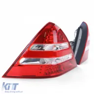 Luces traseras LED de vidrio claro rojas claras adecuadas para Mercedes SLK R170 96-04-image-6195122