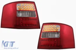 image-29-Luces traseras LED para Audi A6 4B C5 Avant Station Wagon 12.97-01.05 Claro rojo Blanco