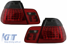 Luces traseras LED para BMW Serie 3 E46 Sedan 05-1998-08-2001 Rojo Negro--image-6060579