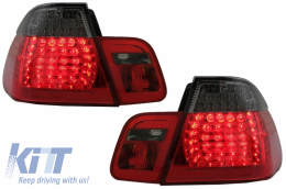 Luces traseras LED para BMW Serie 3 E46 Sedan 05-1998-08-2001 Rojo Negro--image-6060588