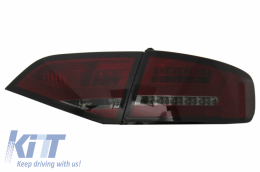 Luces traseras LED para limusina de sedán AUDI A4 B8 2008-2011 rojo humo--image-6053947