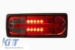 Luces traseras LED para Mercedes Clase G W463 1989-2015 Humo rojo-image-6019665