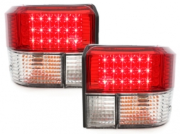 Luces traseras LED para VW T4 1990-2003 Luz antiniebla freno Crystal Red-image-64242