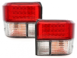 Luces traseras LED para VW T4 1990-2003 Luz antiniebla freno Crystal Red-image-64243