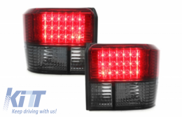 Luces traseras LED para VW T4 1990-2003 Luz Antiniebla Smoke Red-image-64247