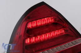 Luces traseras LED Pilotos Para Mercedes Clase C W203 Sedan 2000-2004 Rojo Claro Señal Dinámica-image-6102801