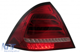 Luces traseras LED Pilotos Para Mercedes Clase C W203 Sedan 2000-2004 Rojo Claro Señal Dinámica-image-6102802