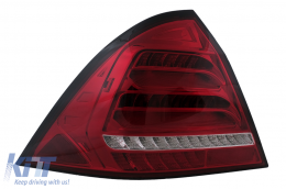 Luces traseras LED Pilotos Para Mercedes Clase C W203 Sedan 2000-2004 Rojo Claro Señal Dinámica-image-6102806