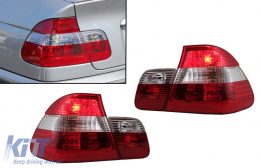 Luces traseras para BMW Serie 3 E46 Sedan 05.1998-08.2001 rojo Y blanco-image-6079087