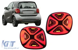Luces traseras para Smart ForTwo C453 A453 ForFour W453 14-19 Dinámica Start-up Monitor-image-6089615