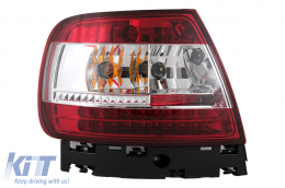 Luces traseras Pilotos LED para Audi A4 B5 8D 1994-2000 Limusina Rojo Claro-image-6105413