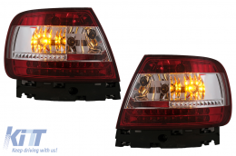 Luces traseras Pilotos LED para Audi A4 B5 8D 1994-2000 Limusina Rojo Claro-image-6105418
