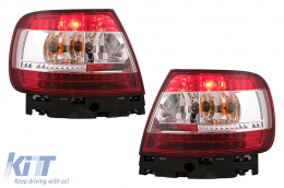 Luces traseras Pilotos LED para Audi A4 B5 8D 1994-2000 Limusina Rojo Claro-image-6105420