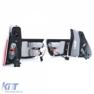 Luces traseras rojas blancas claras adecuadas para BMW X5 E53 99-03 pre-facelift-image-6196726