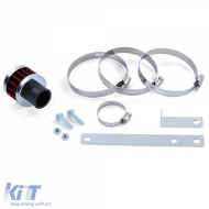 Luftansaugkit mit rotem Sportluftfilter, geeignet für Audi TT 8N 1.8 4-Zylinder 98-06-image-6204160