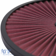 Luftfilterabdeckung 14 Zoll Super Stream schwarz rot, geeignet für Chevrolet Ford US-Autos-image-6204290