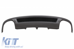 Luftverteiler für AUDI A4 B8 Facelift Limo 12-15 Auspuff Carbon S-Line Look-image-6056208