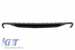 Luftverteiler für AUDI A4 B8 Facelift Limo 12-15 Auspuff Carbon S-Line Look-image-6056209
