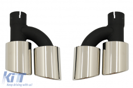 Luftverteiler für Audi A5 F5 S-Line 17-19 Schalldämpferspitzen S5 Design-image-6083747