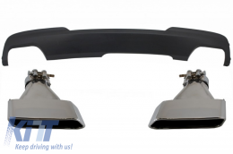 image-56-Luftverteiler für BMW F10 F11 11-17 Endschalldämpfer Sport M-Teck 550i V8 LCI