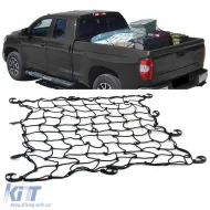 image-36-Luggage partition trunk net elastic with 10 hooks black 100x100cm universal