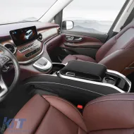 Luxuriöse Mittelkonsole schwarz mit Kühlschrank, geeignet für Mercedes V-Class W447 14-23-image-6207520