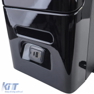 Luxus Mittel Konsole mit Kühlschrank Schwarz Glanz passt für VW T6 T6.1-image-6257349