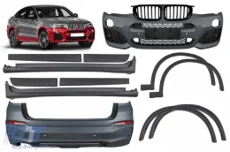 image-34-M package suitable for BMW X4 F26 2014-2018 with a single opening for dual exhaust tip --oo-----