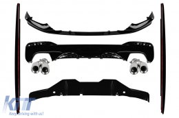 M Performance Design Design body kit and diffuser with M5 chrome exhaust tips suitable for BMW 5 Series G30 2017-2020 - ABBMBK6009569