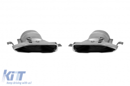 M Performance Design Design chrome tip set suitable for BMW 3 Series G20, G21 340i after 2019, 4 Series G22 coupe, G23 convertible, G26 Gran Coupe after 2020 - ABBMEA6011403