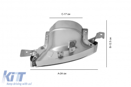 M Performance Design Design chrome tip set suitable for BMW 3 Series G20, G21 340i after 2019, 4 Series G22 coupe, G23 convertible, G26 Gran Coupe after 2020-image-6155894