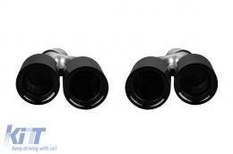 M Performance Design Design Design Design accessori e diffusore con terminali neri M5 adatti per BMW Serie 5 G30 2017-2020-image-6148324