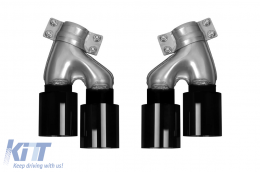 M Performance Design Design Design Design accessori e diffusore con terminali neri M5 adatti per BMW Serie 5 G30 2017-2020-image-6148326