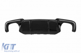 image-6-M Performance Design Design diffuser suitable for rear M bumper of BMW 5 Series F10 sedan 2010-2017, black lacquer -oo--oo-